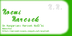 noemi marcsek business card